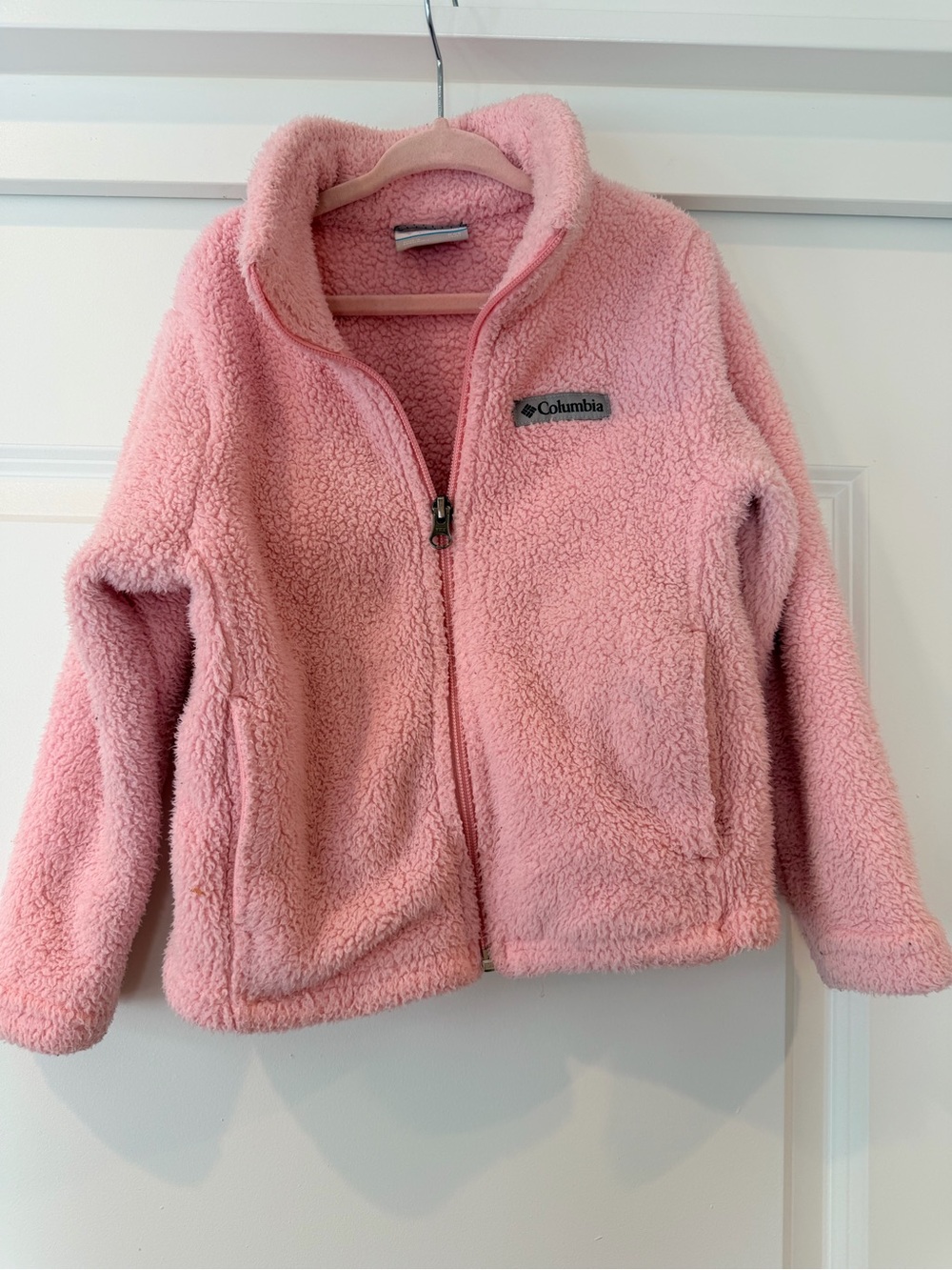Columbia Kids Pink Sherpa Zip Fleece Jacket
